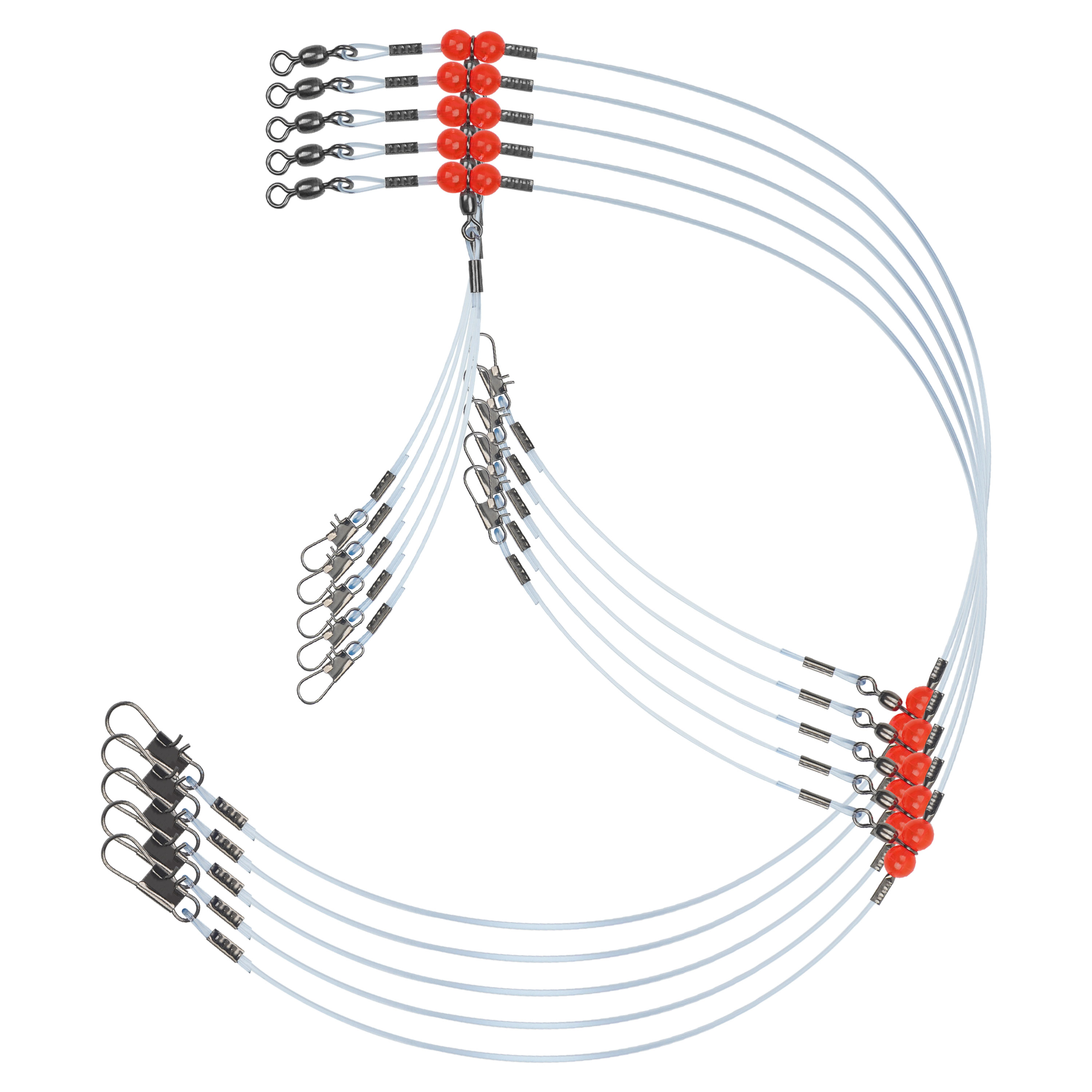 Surf Fishing Equipment - 12 Stuks Nylon Vissen Leiders Met