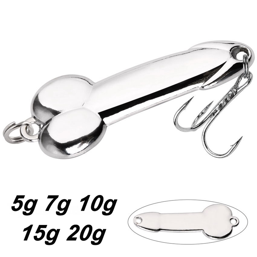 Trout Fishing Lure - Metalen Lepel Penis Vorm Visaas 5G
