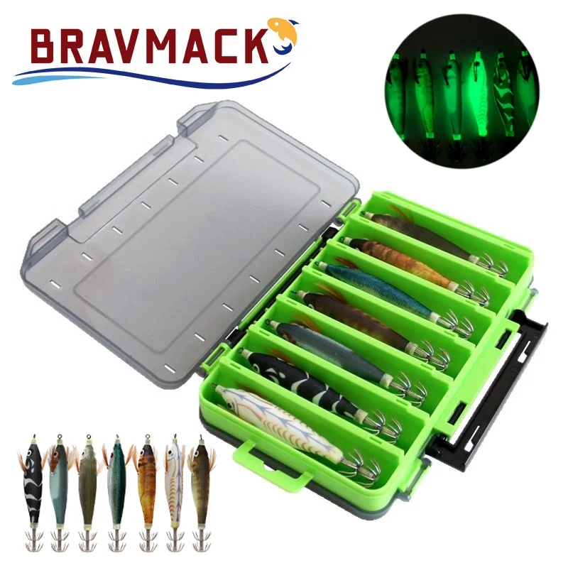 Fishing Equipment Storage - 14 stuks/verpakking 10cm Inktvismallen Lichtgevend In