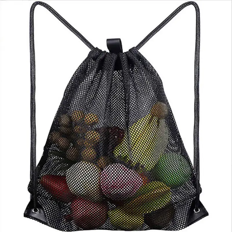 Fishing Equipment Bag - Mesh-rugzak met touw, snelle sporttas, multifunctioneel,