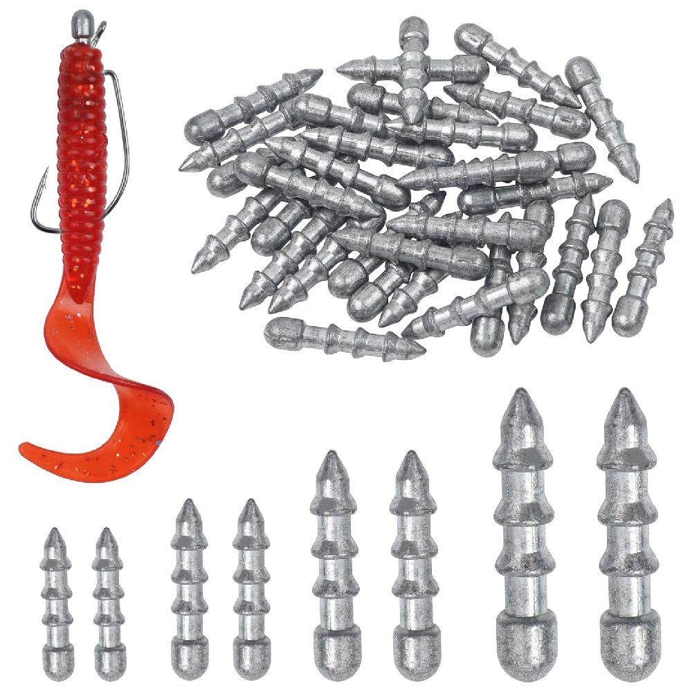 Trout Fishing Lure - 20 stks Nail gewichten zinklood Worm