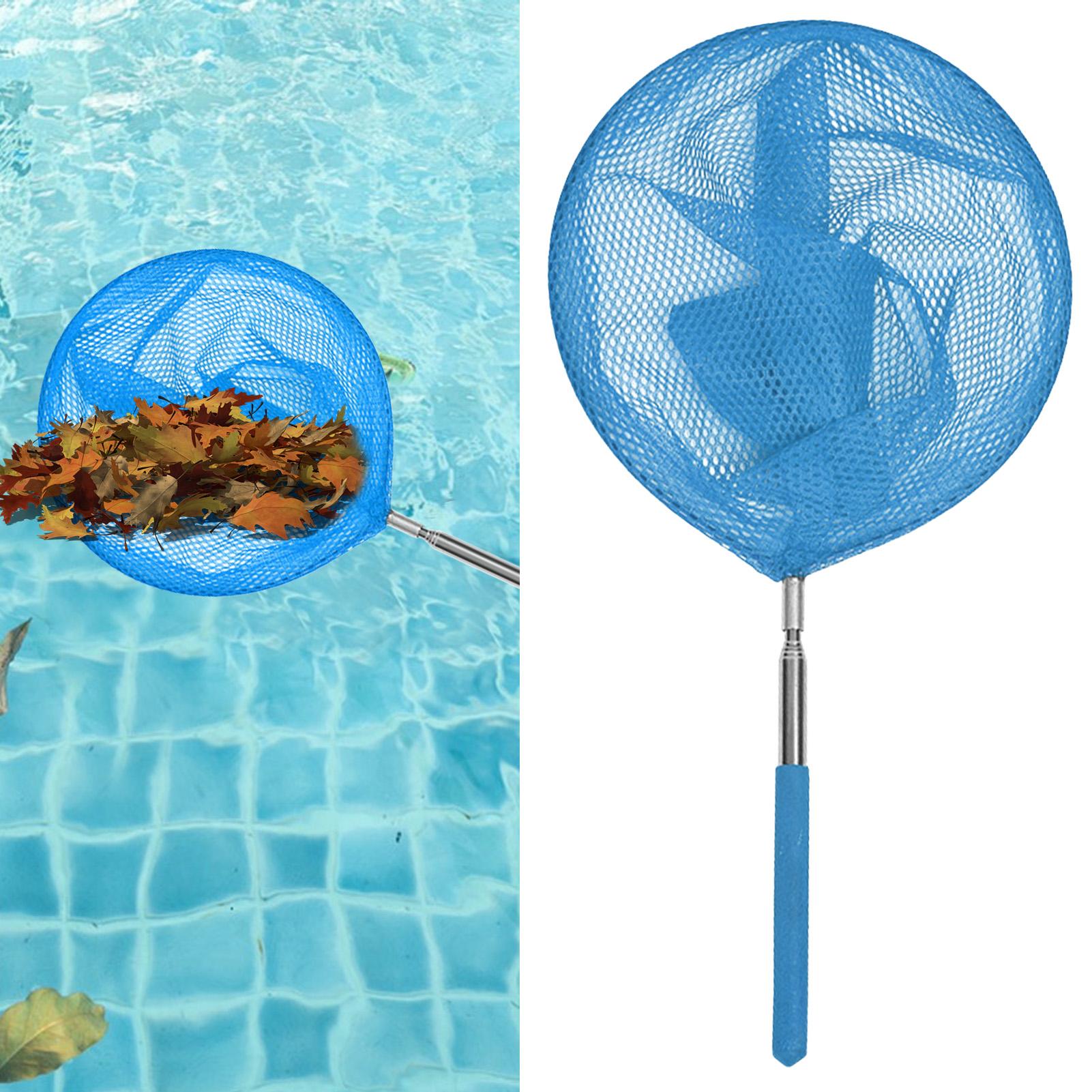 Landing Net Telescopic - Zwembadskimmernet met telescopische paal Roestvrijstalen visnetten