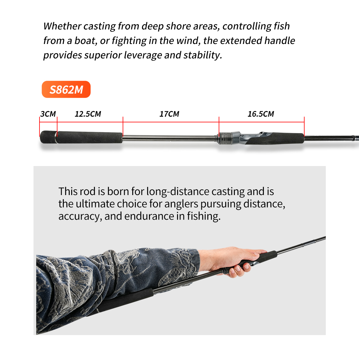 Johncoo lange werphengel licht - Surf Fishing Equipment recensie en prijs