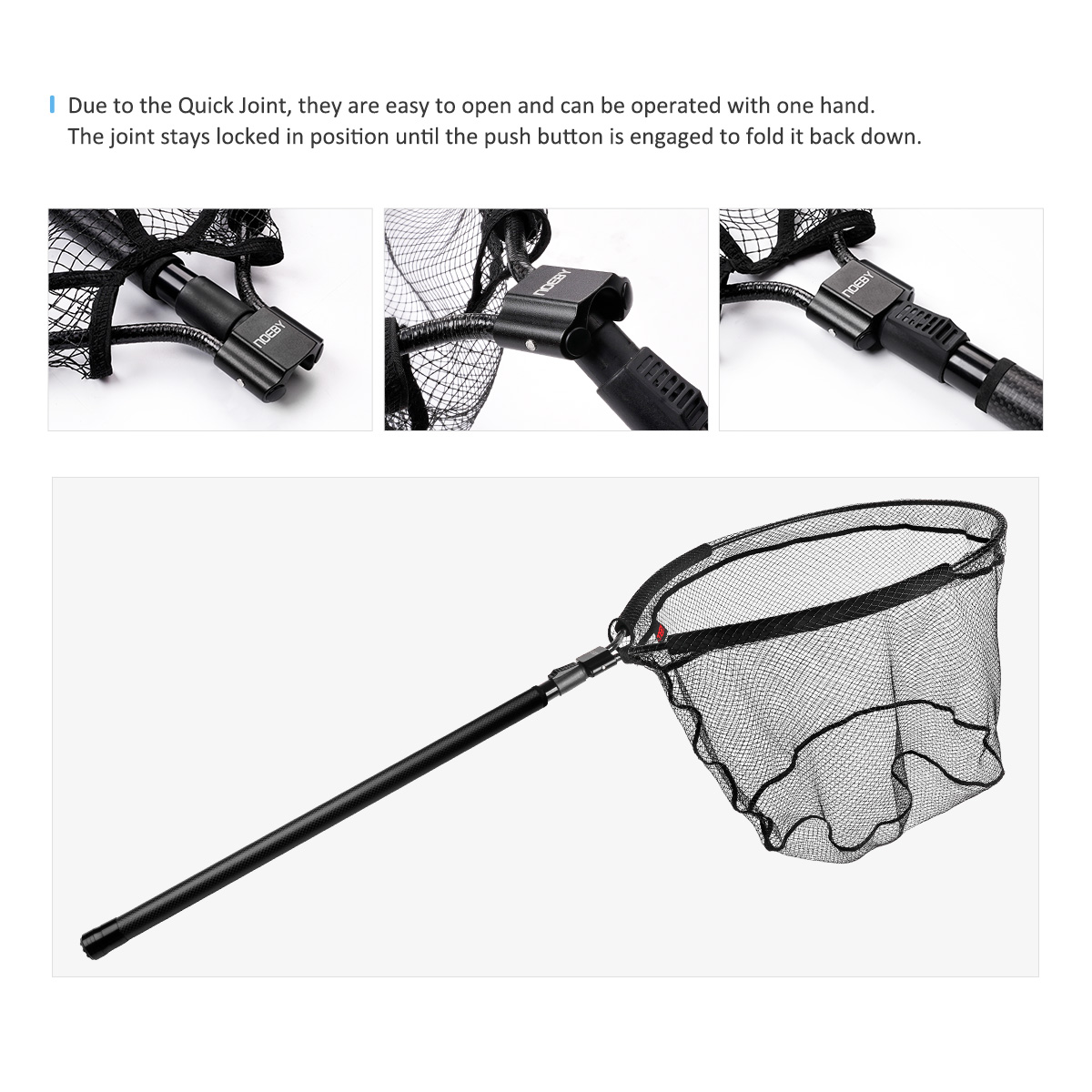 NOEBY Telescopisch Schepnet Vo - Landing Net Telescopic recensie en prijs