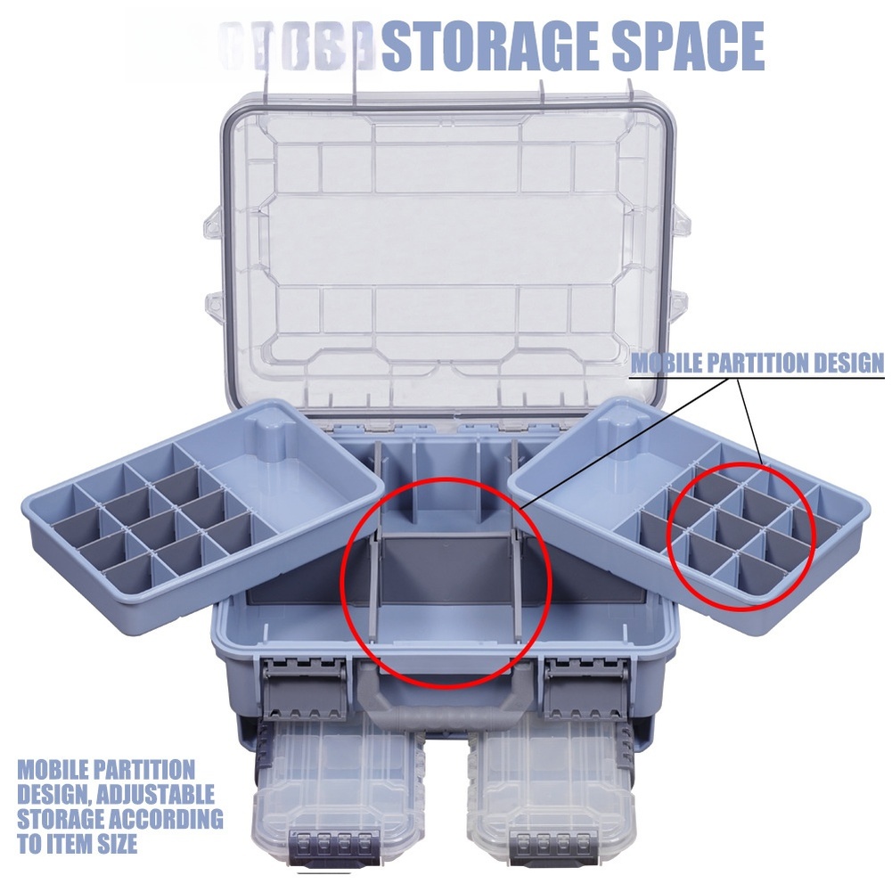 1pc waterdichte dubbellaagse d - Fishing Equipment Storage recensie en prijs