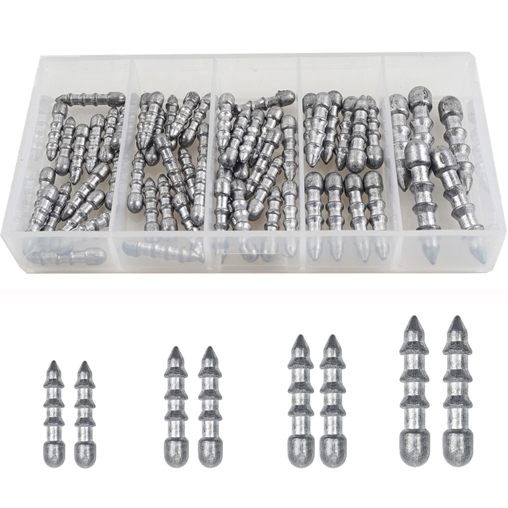 60 Stuks Nagelgewichten Wormvi - Trout Fishing Lure recensie en prijs