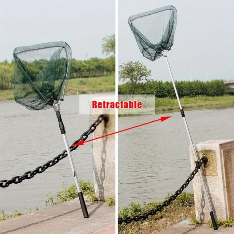 Opvouwbaar driehoekig vislandi - Landing Net Telescopic recensie en prijs