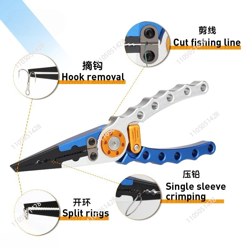 Aluminium visgerei-tang, multi - Fishing Pliers recensie en prijs