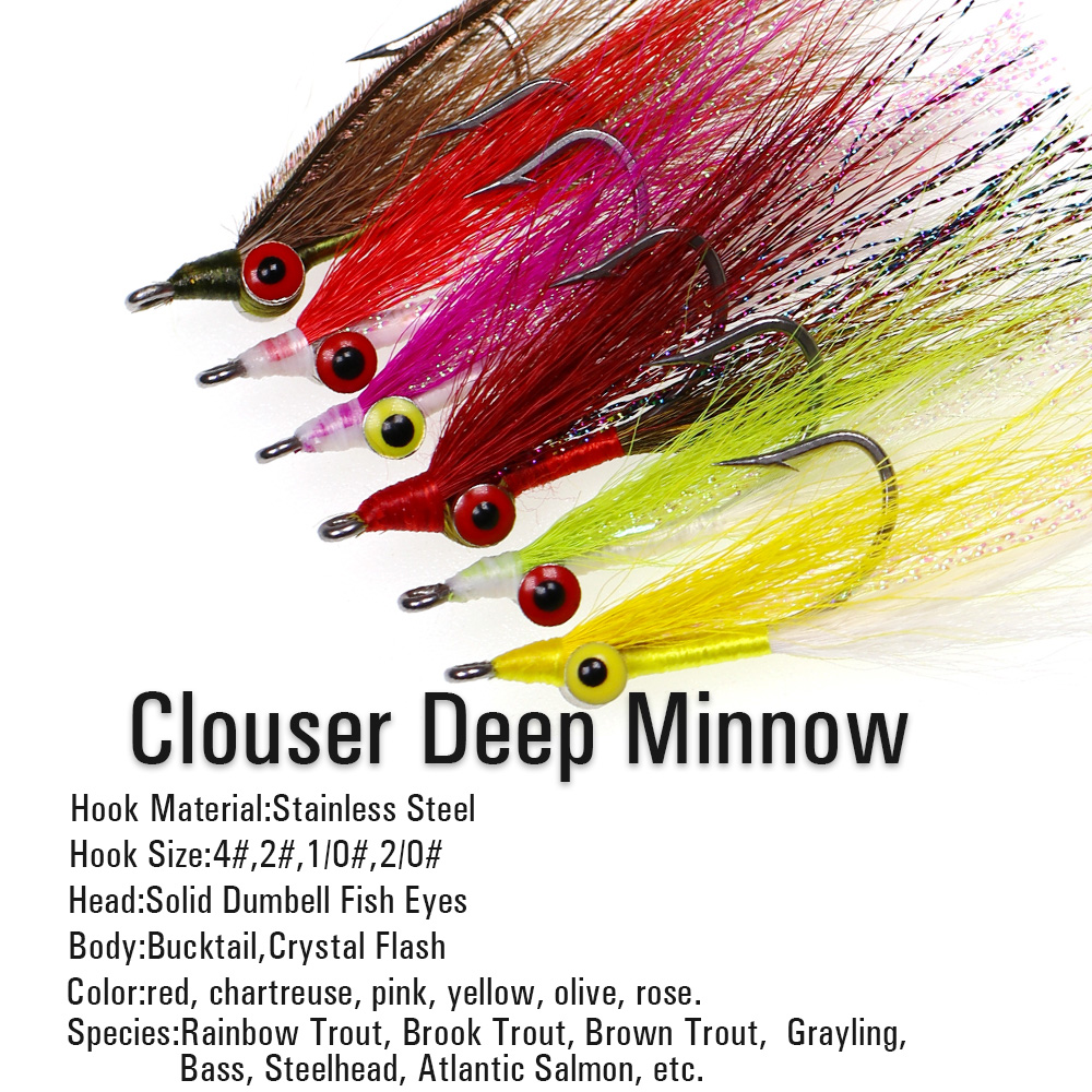 Wifreo 3 pcs/6 pcs Bucktail Cl - Trout Fishing Lure recensie en prijs