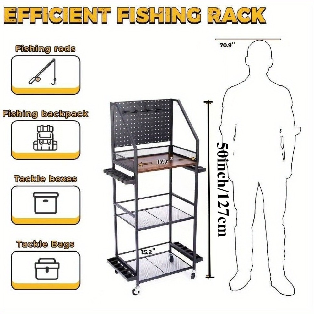 Hengelsteunen voor garage, hen - Fishing Equipment Storage recensie en prijs