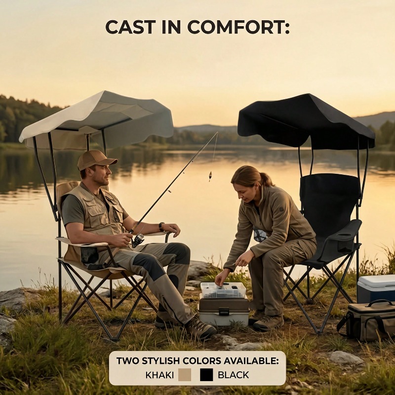 Outdoor-campingstoel met luife - Fishing Equipment Bag recensie en prijs