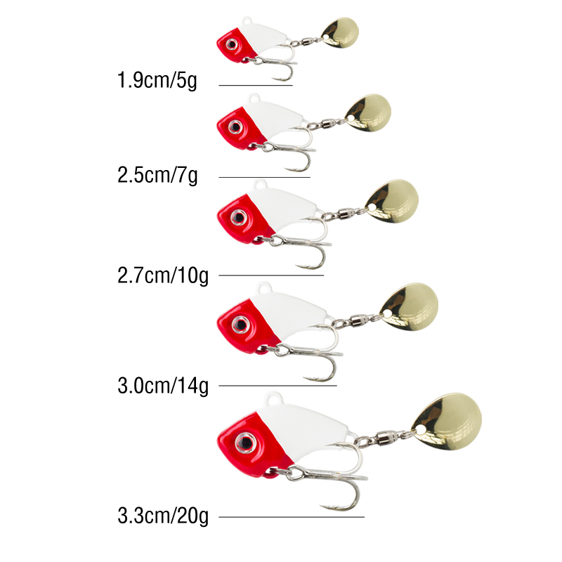 6PC 5g/7g/10g/14g/20g Roterend - Trout Fishing Lure recensie en prijs